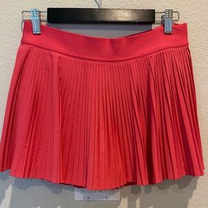 lululemon athletica Pleated Mini Skirt in Coral